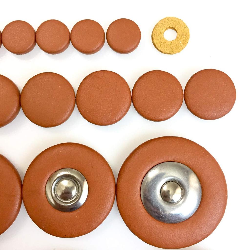28-Piece Sheepskin Leather Pad Set for Soprano Saxophone, Replacement, Repair, and Care