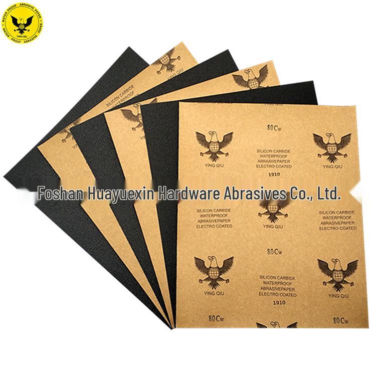 Eagle Ball Waterproof Silicon Carbide Sandpaper 60#-100# for Wet Polishing and Grinding.