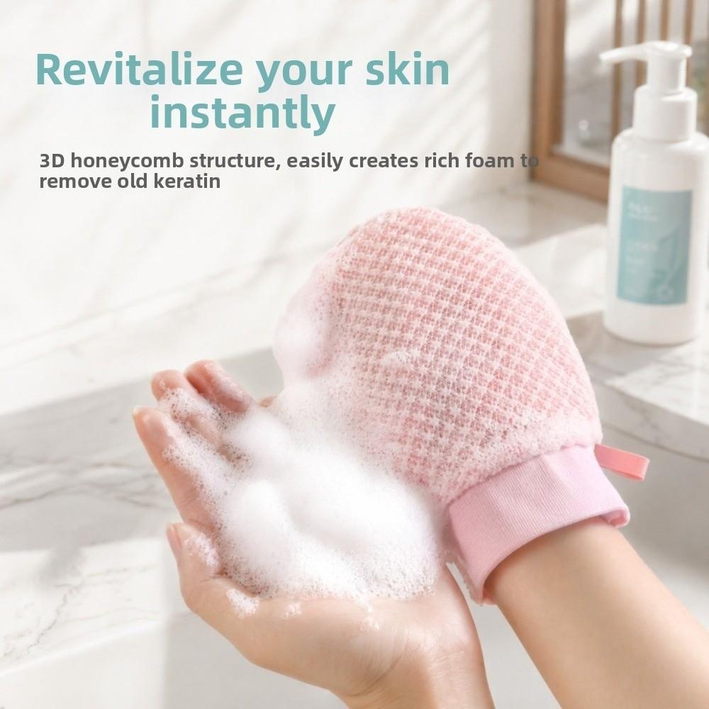 Massage Texture Dead Skin Scrub Gloves Deep Cleaning Body Exfoliating Mitt  Bathing