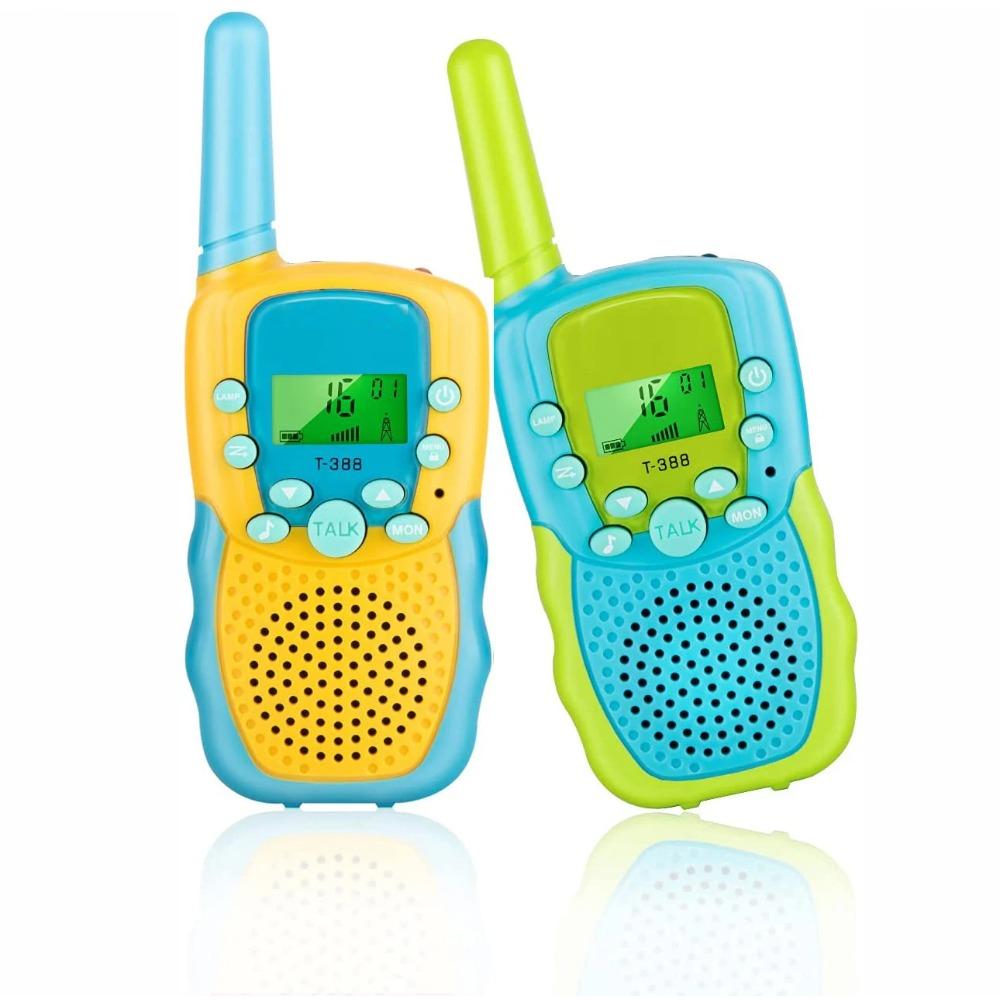 Zabawki Obuby dla Chłopców w Wieku 3-12 Lat Walkie Talkie dla Dzieci Prezenty Zabawki z Podświetlanym Wyświetlaczem LCD Latarka 3 KM Na Zewnątrz Wędrówki Kemping
