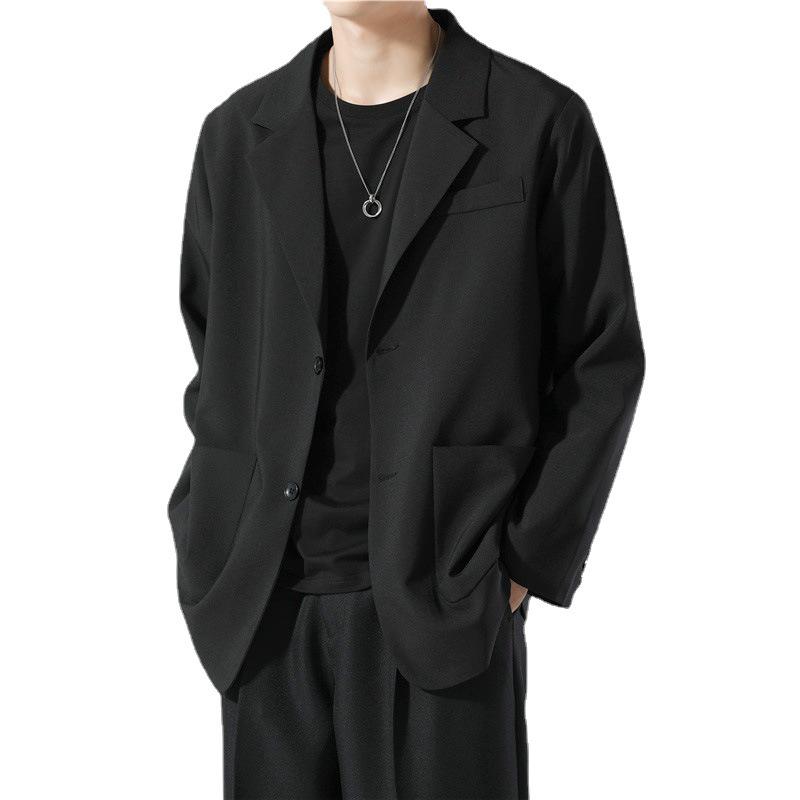 Men's DK Korean Style Casual Suit Jacket - Trendy, All-Match, Handsome Design for Spring and Autumn