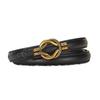Belt Women's Women's Fine Belt Leather Cowhide Belt Versatile Fashion Decoration Simple Twist Knot Belt