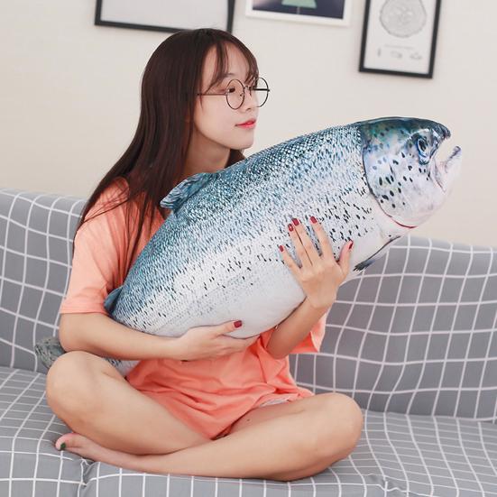 Plush Pillow Lovely Shape Washable Simulation Stuffed Fish Doll Toy Kids Gift