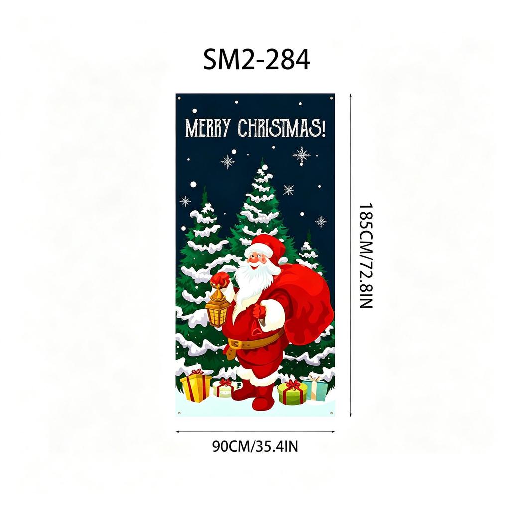 Santa Claus Christmas Hanging Cloth Background Decoration