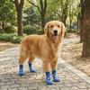 4 Paires de Chaussettes Respirantes Antidérapantes pour Chien Chaussettes Élastiques pour Animaux de Compagnie Sol Chaussettes de Protection Patte de Chien Mode Usure Quotidienne