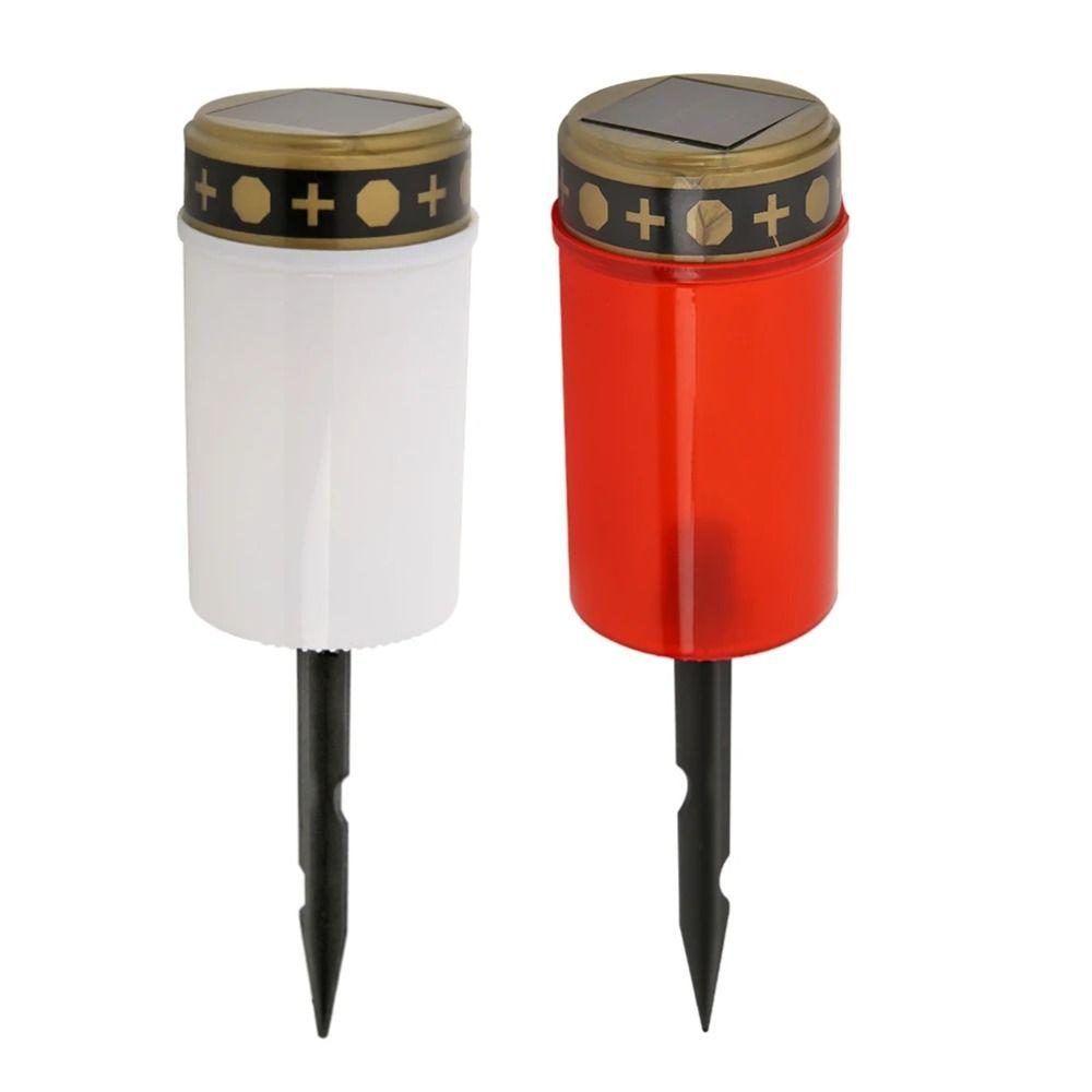 Waterproof Electronic Candle Light Rainproof Lawn Lighting Light Tea Light Pathway Yard Patio