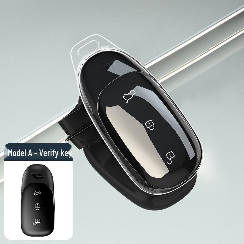 High-End Protective Transparent Key Case for Li Auto L9, L8, L7, and ONE Car Keys.