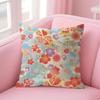 Cherry Blossoms Cushion Cover Natural Linen Pillow Case Double-Sided Print Decorative Sofa Pillowcase Home Decor Gift