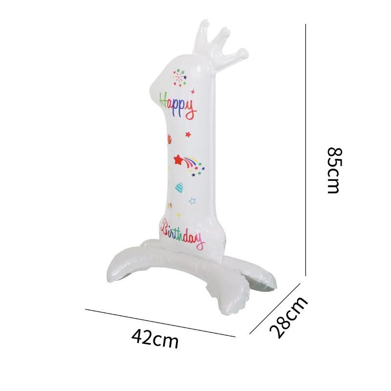 NEW 32Inches Birthday Anniversary Balloons Year Column Party Crown Number Arrival First Merry Girl Banquet Shower Ins Baby
