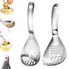 Stainless Steel Ginger Garlic Grater Multi-functional Grinding Spoon Egg, Soup Divider Kitchen Cooking Utensils Kitchen Supplies
