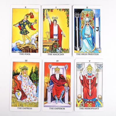 Classic The Rider Waite Tarots With Divination Personal Use Tarot Deck Full English Spanish Version Oracles Deck for Board Game