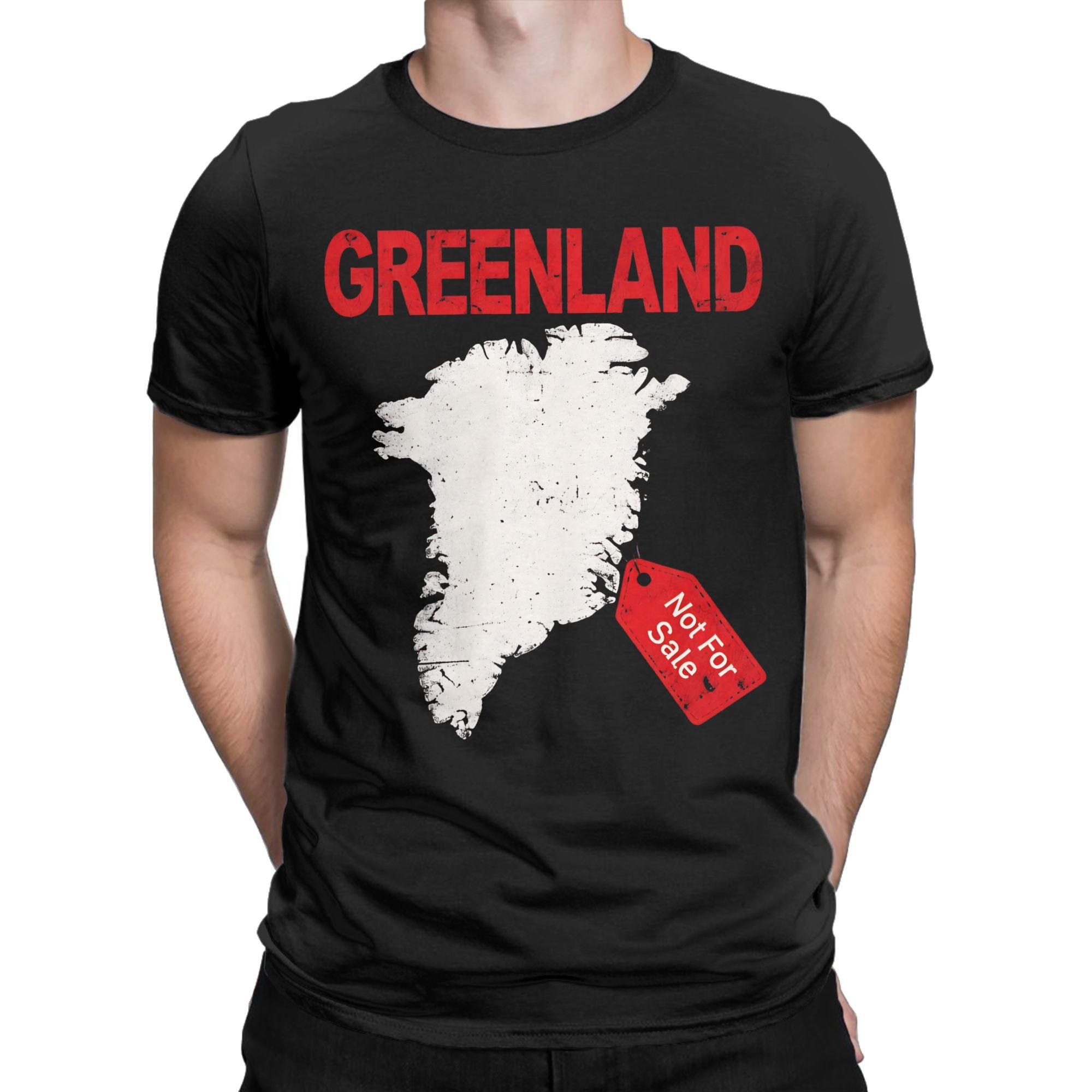 

Men Greenland is Not For Sale T Shirt Cotton Tops Vintage Short Sleeve Crew Neck Tee Shirt Printing T-Shirts - Men s Summer ... S разноцветный