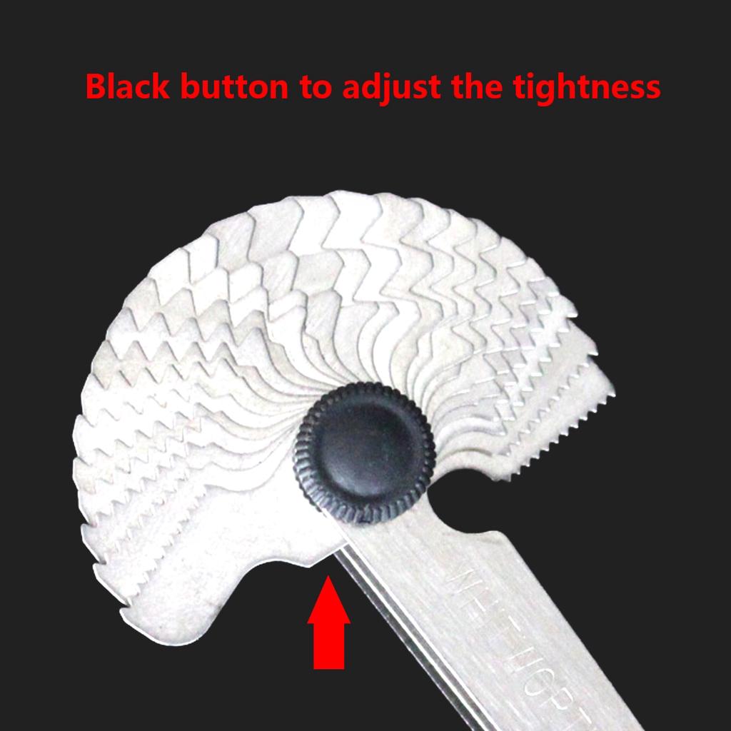 52pcs Blade Screw Thread Tooth Pitch Cutting Steel Gauge Measuring Tool 55 Degree Inch 60 Degree Metric Gauge