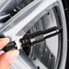 Tire Air Down Tool Auto-Stop Adjustable Deflator Valve Kit For Offroad 4X4 Screw-On Black