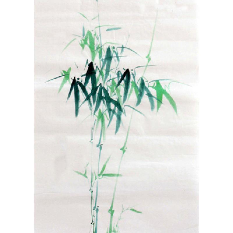 Gerahmtes Bambus-Kunstposter Dekorative Wandmalerei