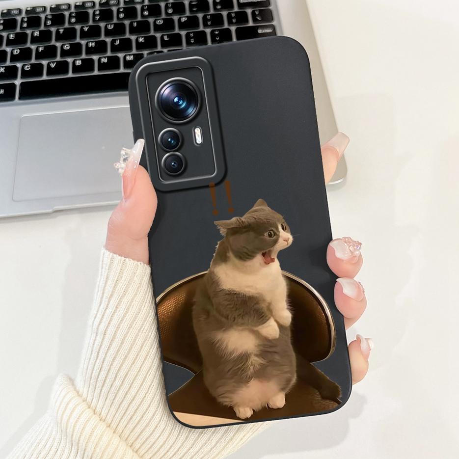 For Xiaomi 12T Pro Case Cute Cartoon Fashion Painted Cover Soft Silicone Phone Case For Xiaomi Mi 12T Pro Mi12T 5G Fundas Bumper