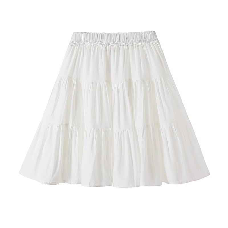 Women's Plus Size A-line Pleated High Waist Short Skirt - Summer 2025 Collection