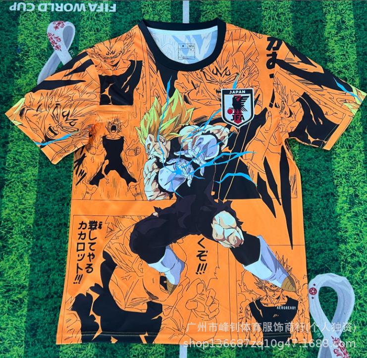 Maillot de football animé Coupe du Monde 2026, maillot thème dessin animé japonais, maillot de sport respirant pour l'entraînement