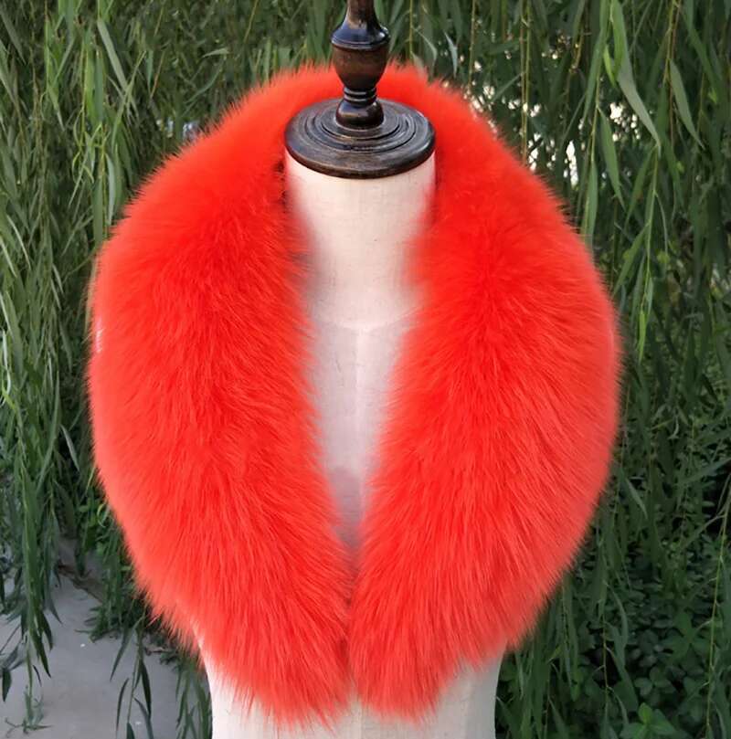 Natural Raccoon Fur Collar Scarf Genuine Fur Scarves Shawl Neck Warmer Fur Square Collar Women Long Scarf Winter Fox Fur Collar