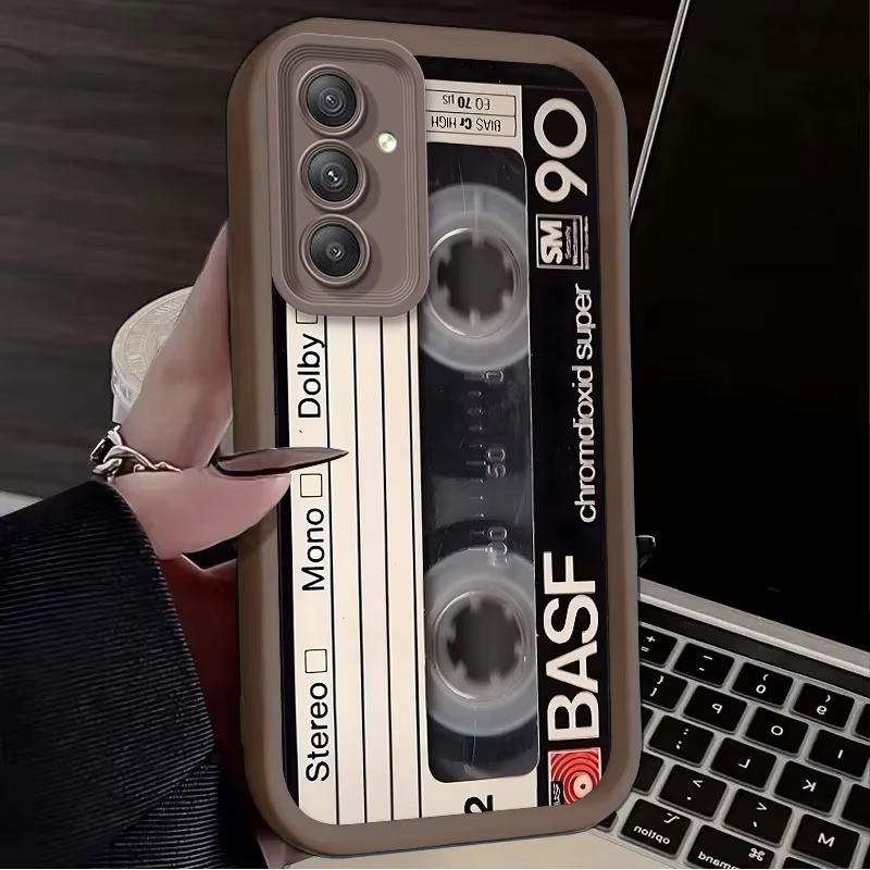 

Retro Tape Pattern Phone Case for Samsung Galaxy S26 S25 S24 S23 S22 S21 S20 Plus Ultra FE A73 A72 A71 A52 A53 A32 Galaxy S22 5G