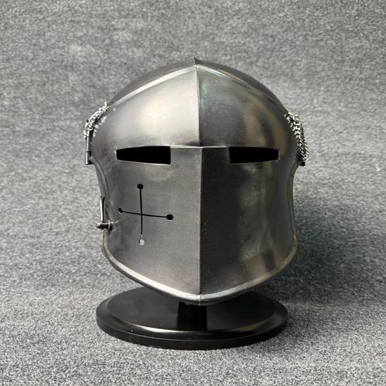

Шлем барбют с подставкой 18G мягкая сталь средневековый рыцарский доспех LARP костюм для косплея шлем барбют