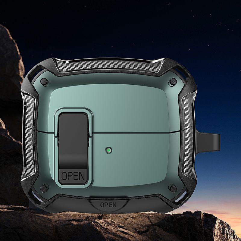 

Applicable to Samsung Buds3 Earphone Case Bracket MagSafe Magnetic Suction Wireless Charger Buds3pro Lock Switch Protection Hard Case Protective Case Samsung Galaxy buds3 Green [send Hook]]