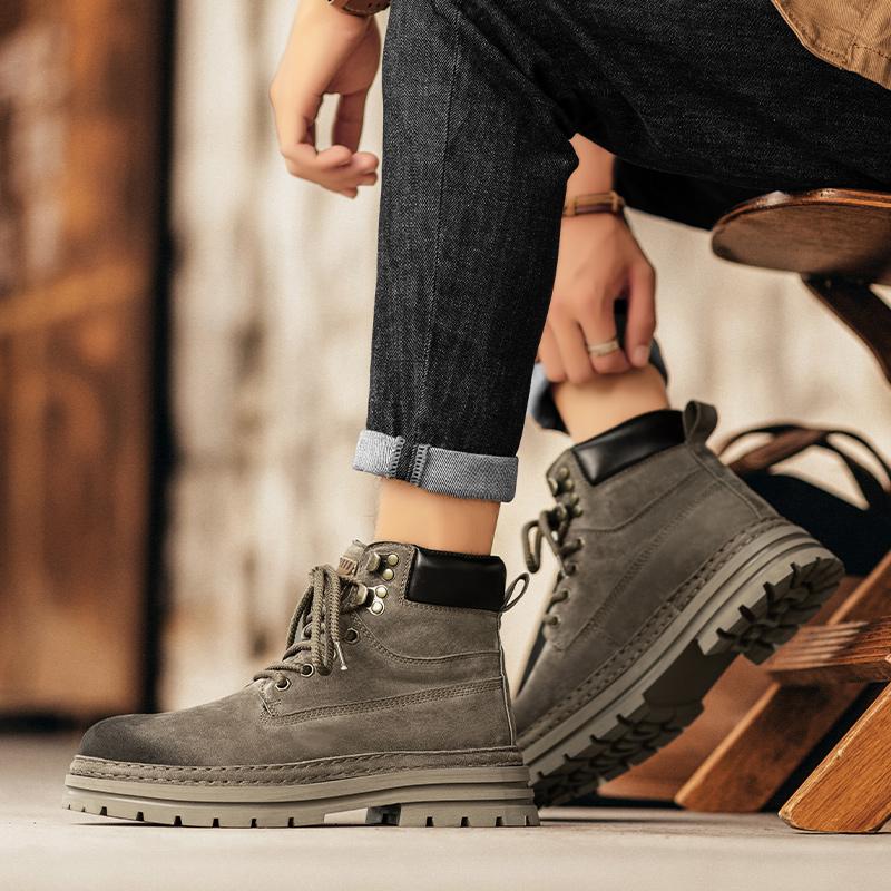 Cizme de toamnă iarnă pentru bărbați Ghete impermeabile pentru exterior pentru bărbați