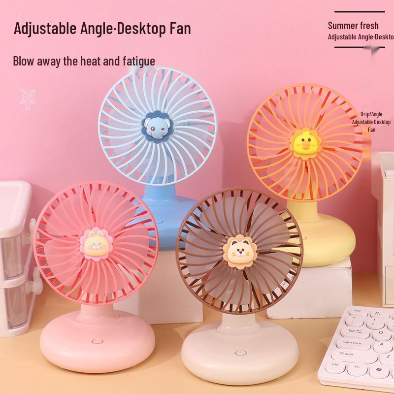 Portable USB Mini Desktop Fan for Home or Dorm - Large Airflow