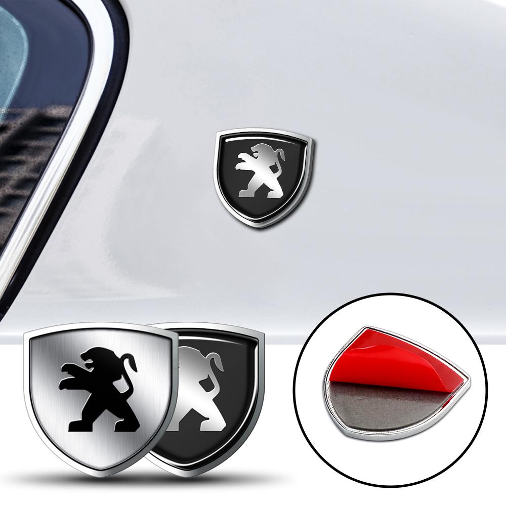 Car Body Metal Sticker Trunk Side Door Window Decorative Chrome Badge For Peugeot 208 3008 107 308 2008 207 508 607 301 106 406 B3