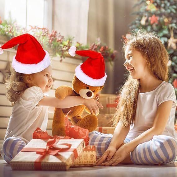 Yetişkinler ve Çocuklar İçin Müzikli Şarkı Söyleyen ve Dans Eden Noel Şapkası