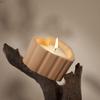 Heart-Shaped Stripe With Cover Candle Cup Silicone Molds DIY Cement Plaster Storage Jar Pottery Mould Concrete Art Making Decor
