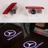 EGH2  2pcs Led Car Door Welcome Light For Mercedes Benz W205 W176 W246 W242 GLA W212 AMG E A B C ML Class Laser Projector Lamp