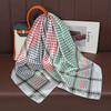 Newest Arabic Satin Silk Scarf Shemagh Style Muslim Women Headscarf Ladies Elegant Bandana Headband Hair Accessories 90*90Cm