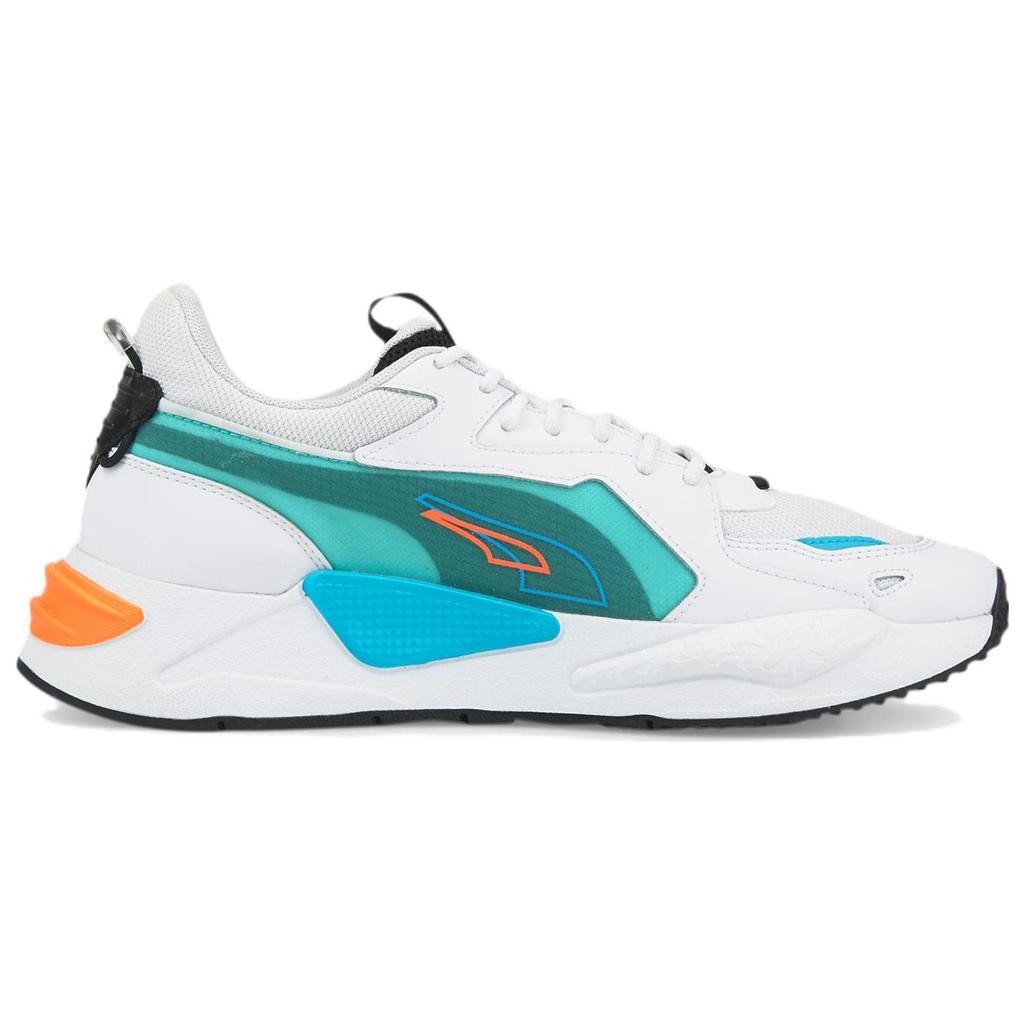 Puma Rs-X Split Mesh Retro Sports Low-Top Lifestyle Shoes Unisex Sneaker White Blue Green 383409-02