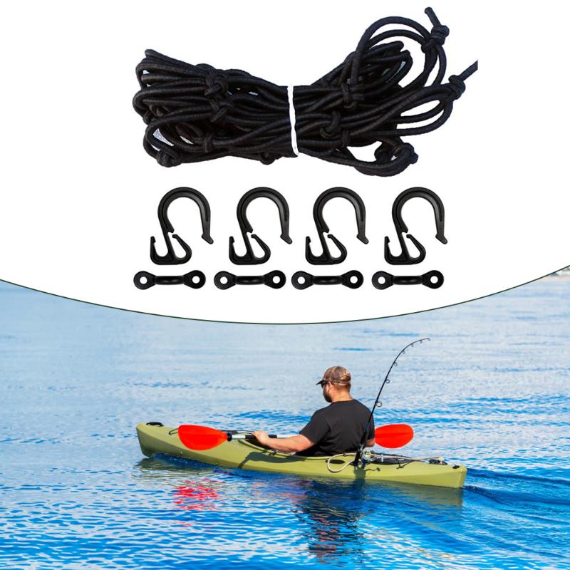 1pcs Surfboard hook mesh bag storage Paddle board kayak luggage encryption mesh inflatable boat latex stretch rope