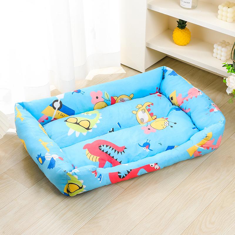 Universal Four-Season Warm Plush Large Rectangular Dog Bed