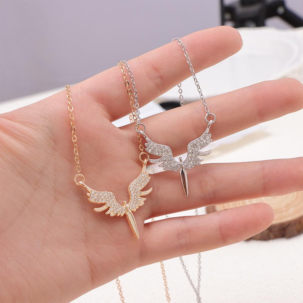 S925 Silver Diamond Bird Pendant Double Chain Necklace - European & American Style, Sparkling Light Luxury for Women