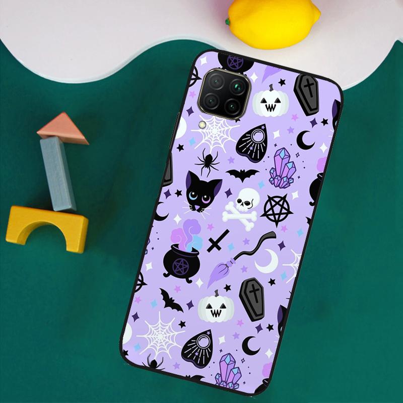 Witches Cat Moon For Huawei Nova 11i 12s 12i 8i 7i Y73 Y70 Y90 Y60 Y72 Y61 Y91 9 10 SE P30 Pro P40 Lite Case