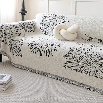 Pokrowiec na sofę w stylu nordyckim wysokiej jakości, szenilowy, czterosezonowy, uniwersalny, antypoślizgowy pokrowiec na sofę, pokrowiec na sofę