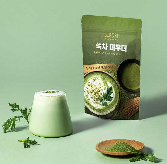 Sweet Mugwort Latte Powder Non-Caffeine Herbal Drink
