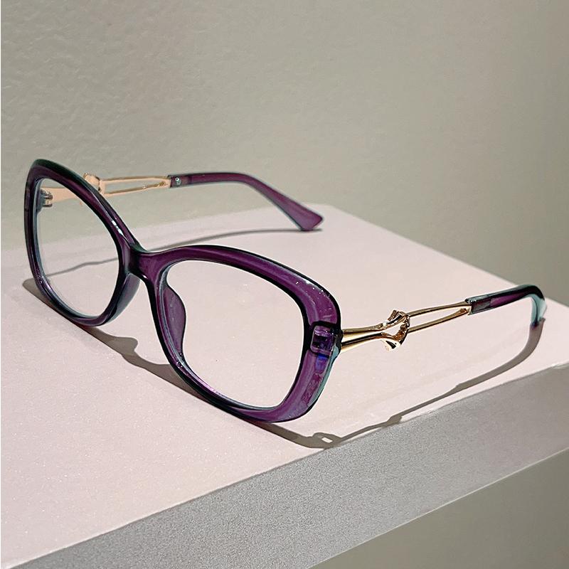 Ovale Optische Rahmen Damen Neue Mode Patchwork Rand Markendesign Brillen Trendige Vintage Blaulichtfilter Brillen