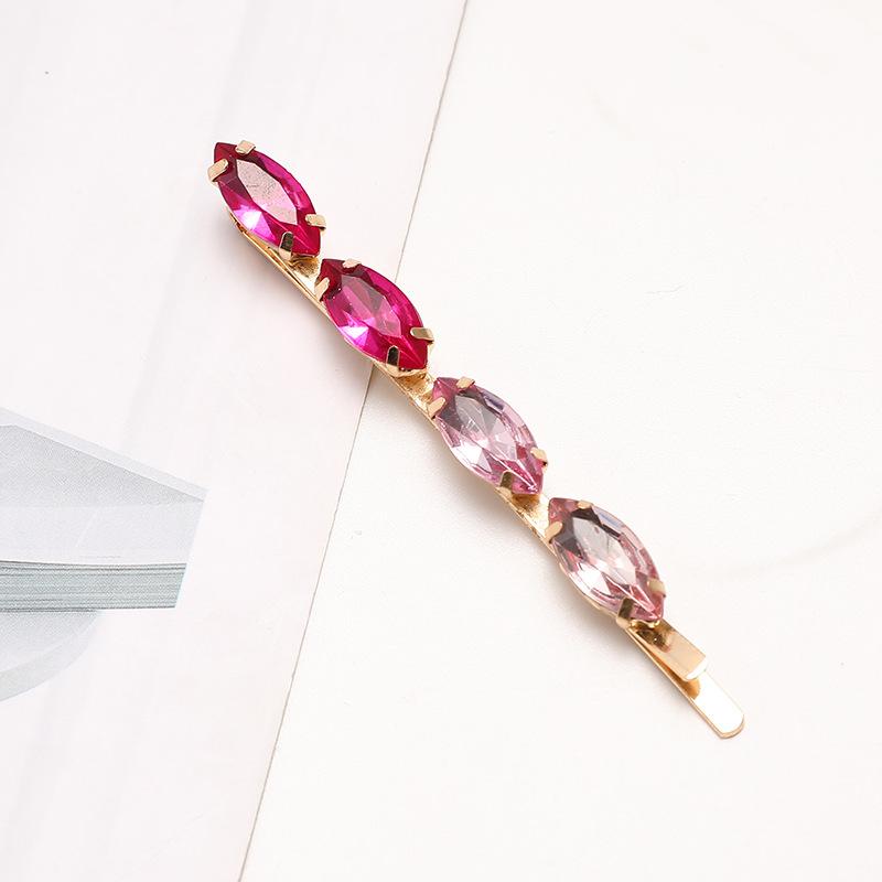 New Multicolor Crystal Fashion Hairpins Women Girls Hair Clips Bobby Pin Accessories Hairgrip Hairclip Headwear Barrette