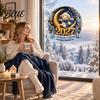 Winter Theme Window Art Electrostatic Glass Sticker Decorative Static PVC Sticker with Crescent New Year Decals Moon Lamb Pattern Cling for