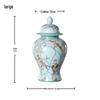 Vaso Moderno in Ceramica di Porcellana Blu e Bianca per Composizioni Floreali - Ornamento per la Decorazione della Casa per Soggiorno o Mobile TV