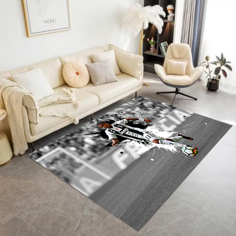 Juventus Football Club Floor Mat Design for Entryway Foyer Hallway Bedrooms Antislip Carpet Decorate Offices Perfect Birthday/Christmas Gift Idea