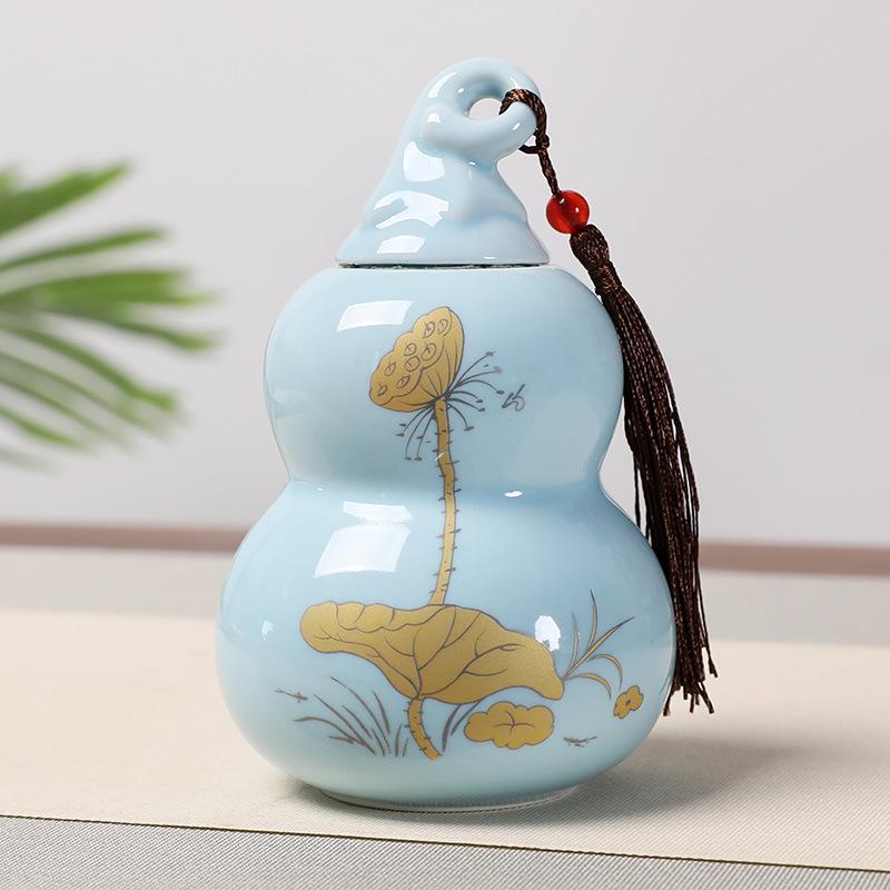 Glücksbringende Keramik-Kürbis-Ornament für die Heimdekoration