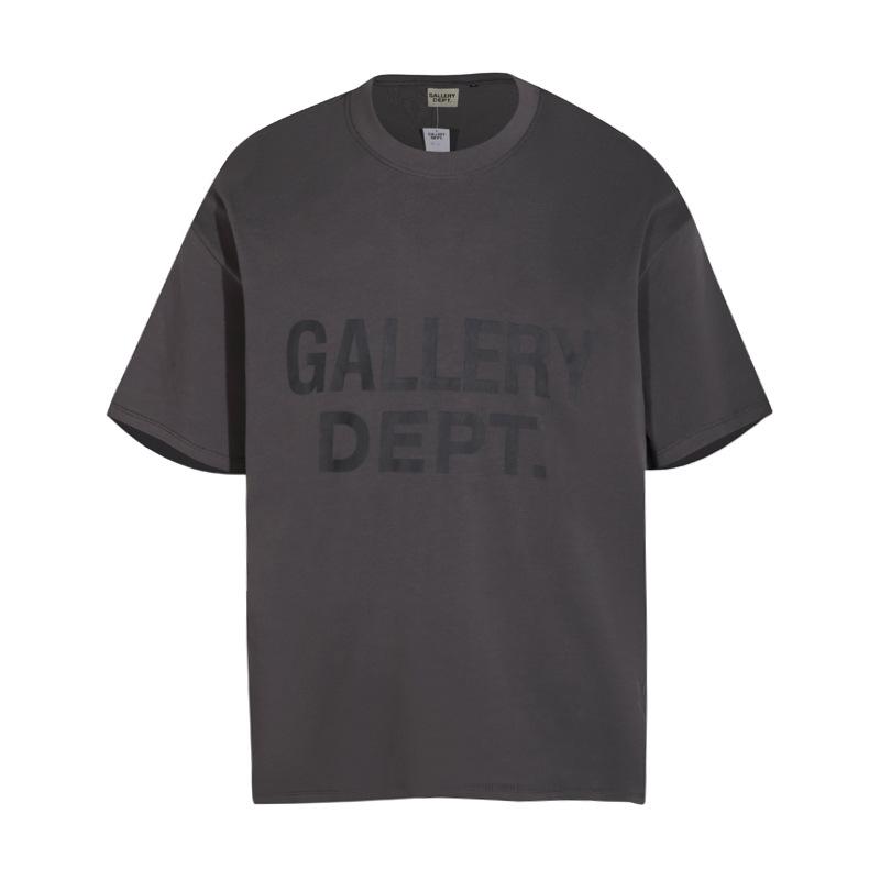 Cross-border European and American Trendy Brand Gallery Dept Classic Letter Logo Short-sleeve T-shirt for Men and Women, American High Street Short