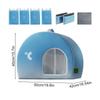 Cooling Cat House Cats Dogs Cooling House Shelter Weatherproof Large Pet Home High-Efficiency for Park Garden