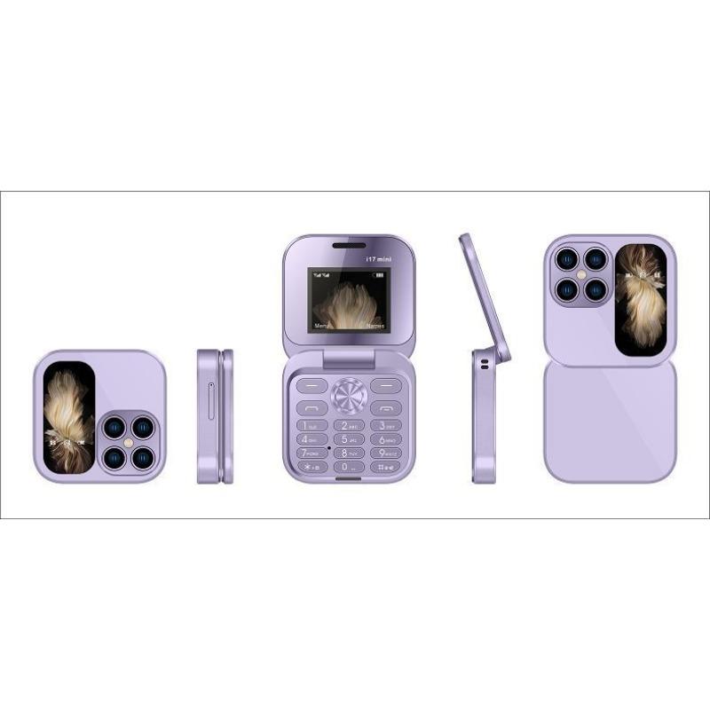 i17pro hot-selling flip phone folding dual card dual standby button mini spare machine