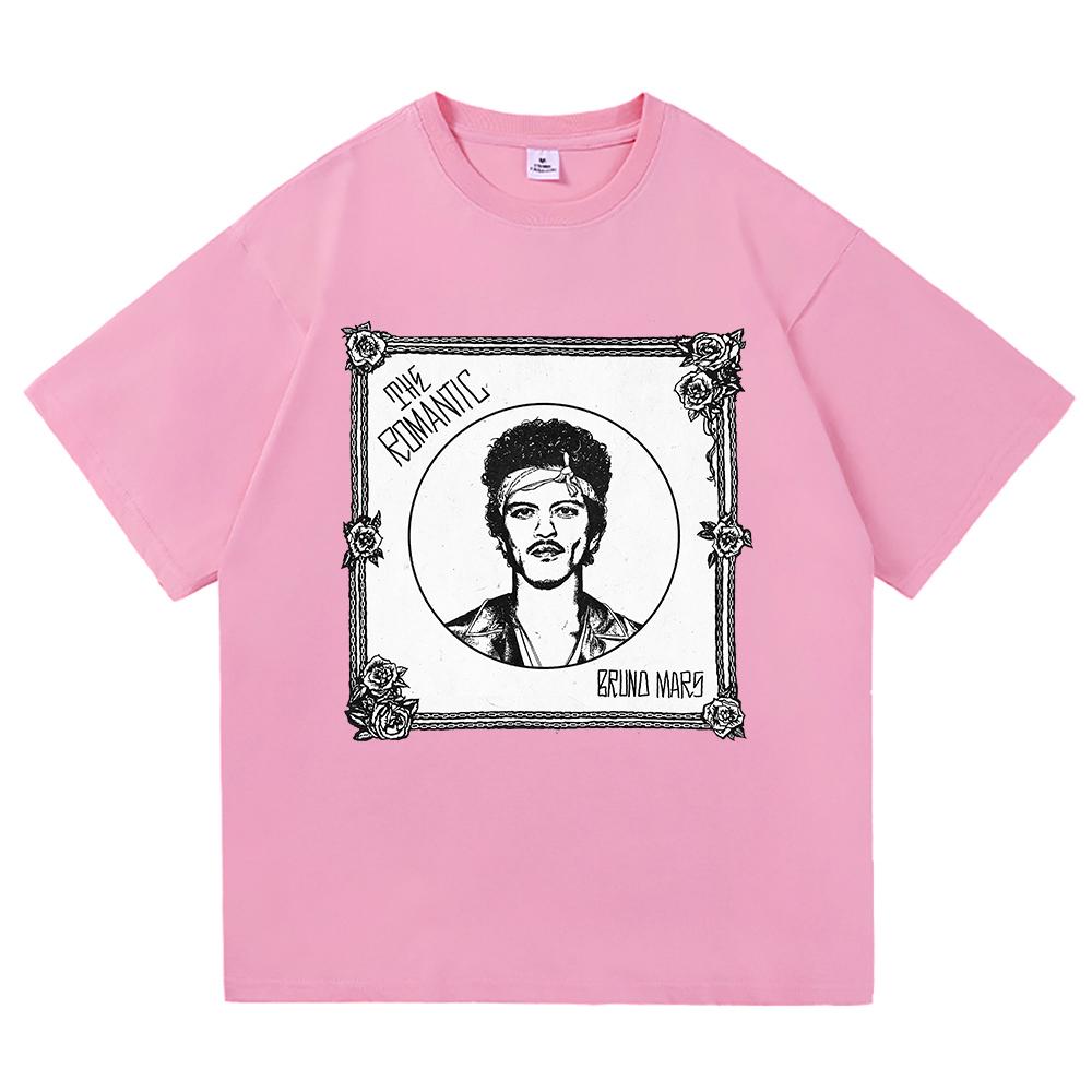 Bruno Mars Das RoUnisextic T-Shirt 2026 Neues Album Retro UnisexDamenbekleidung Harajuku Hochwertige Oberteile Baumwoll-T-Shirts Vintage
